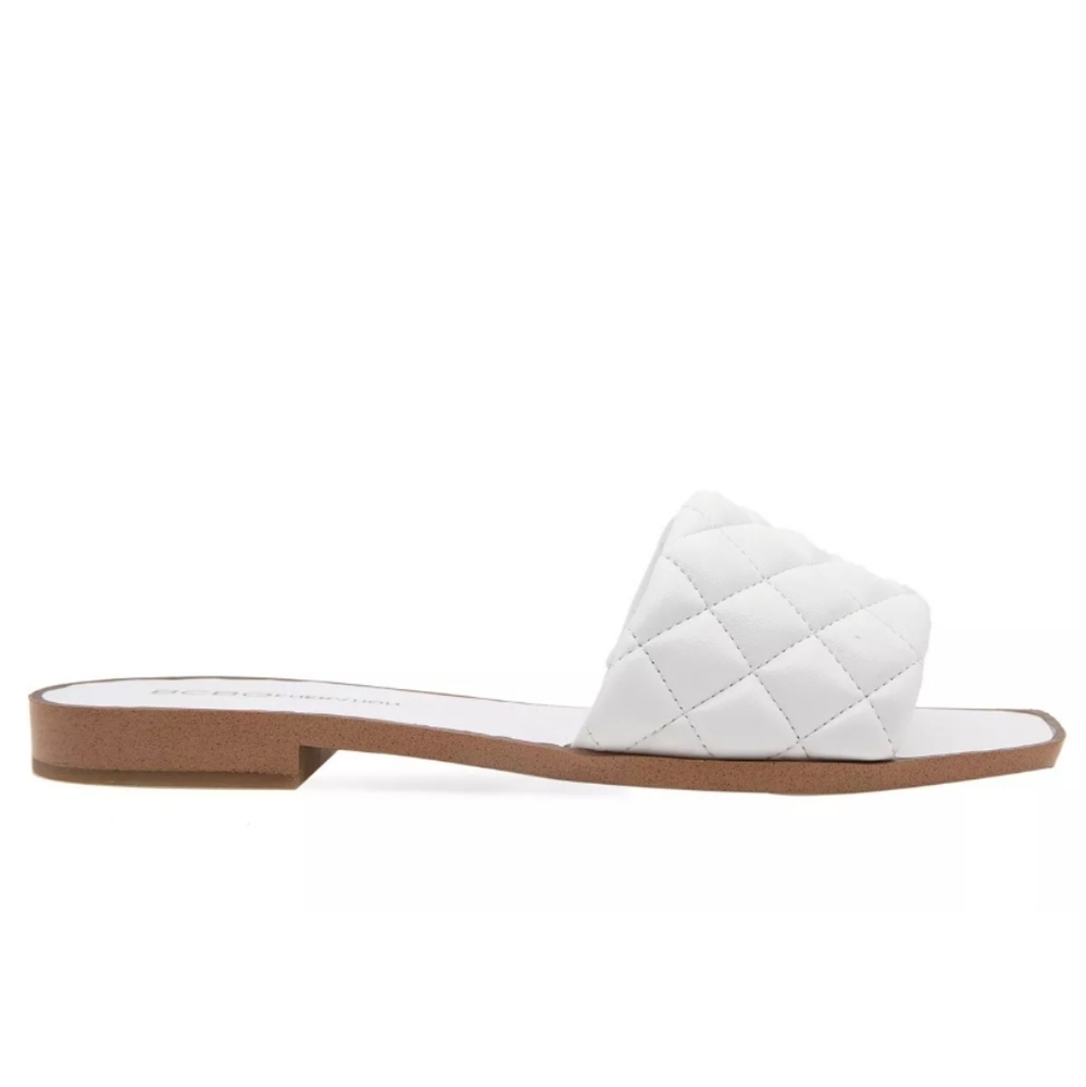 BCBGeneration Laila Flat Sandal White 8 - Picture 3 of 9